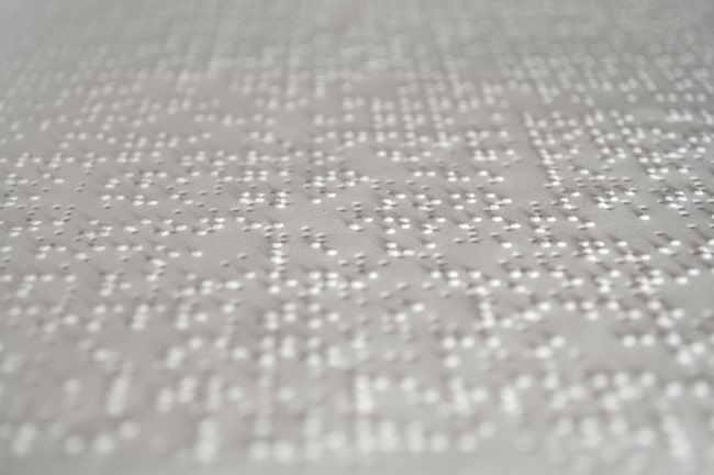 The Braille system allows blind and visually impaired students to read using their fingers The Braille system allows blind and visually impaired students to read using their fingers