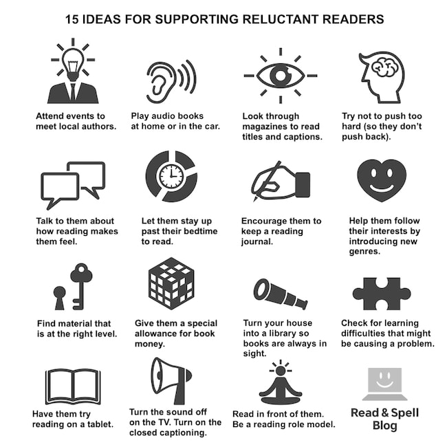 15 Ideas for supporting reluctant readers 15 Ideas for supporting reluctant readers