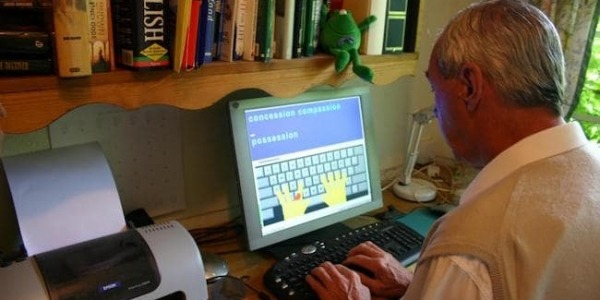 Retired with severe dyslexia learning to type