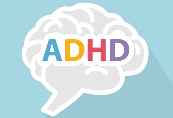 ADHD Strengths image of a brain with ADHD written on it